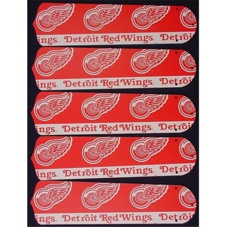 CEILING FAN DESIGNERS Ceiling Fan Designers 52SET-NHL-DET New NHL DETROIT RED WINGS 52" Ceiling Fan BLADES ONLY 52SET-NHL-DET